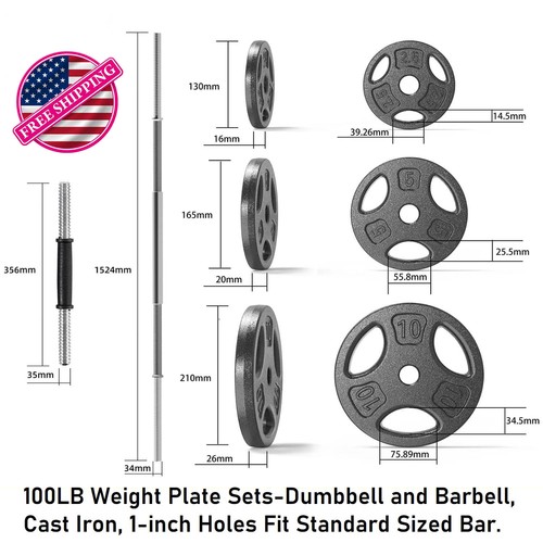Set piastre peso 100lb - di,